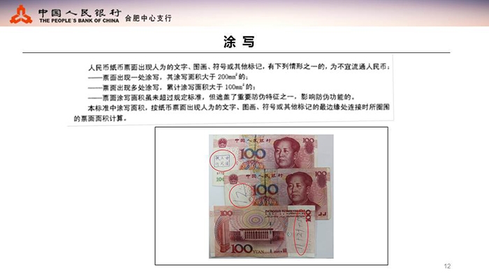 不宜流通人民币纸币行业标准(业内版)