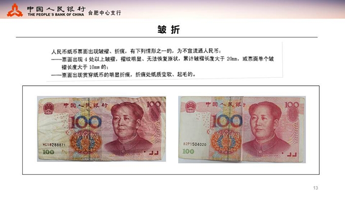 不宜流通人民币纸币行业标准(业内版)